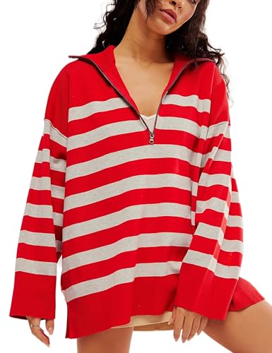 トップス doublet STRIPE OVERSIZED PULLOVER 23AW Amazon.com: XIEERDUO Crewneck Sweatshirts Women Oversized